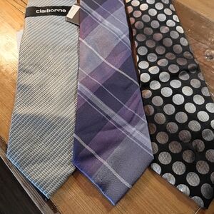 3 Ties Claiborne And Merona